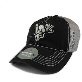 Pittsburgh Penguins Reebok Black/Grey Cotton Cap Fitted Hat