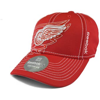 Detroit Red Wings Reebok Red Draft Cap Fitted Hat (Adult L/XL)