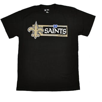 New Orleans Saints Majestic Black Critical Victory VII Tee Shirt