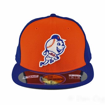 New York Mets New Era Diamond Era 59Fifty Fitted Blue & Orange Hat (7 5/8)