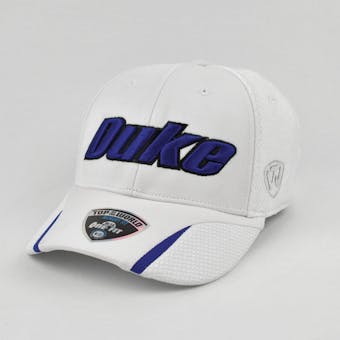 Duke Blue Devils Top Of The World Condor White One Fit Flex Hat (Adult One Size)