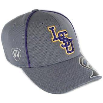 LSU Tigers Top Of The World Linemen Charcoal Grey One Fit Flex Hat (Adult One Size)
