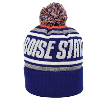Boise State Broncos Top Of The World Blue Stryker Cuffed Pom Knit Hat (Adult One Size)