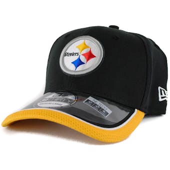 Pittsburgh Steelers New Era Black Team Colors 39Thirty On Field Fitted Hat (Adult L/XL)