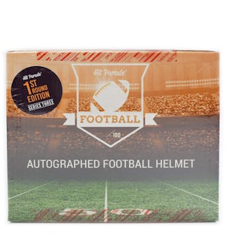 2019 Hit Parade Autographed FS Football Helmet 1ST ROUND EDITION Hobby Box - Series 3 - P. Mahomes & K. Murray