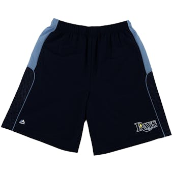Tampa Bay Rays Majestic Navy Batters Choice Shorts (Adult S)