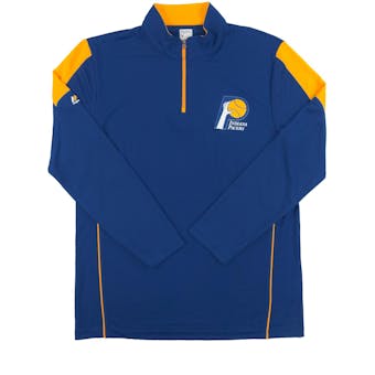 Indiana Pacers Majestic Royal Blue Status Inquiry Performance 1/4 Zip Long Sleeve