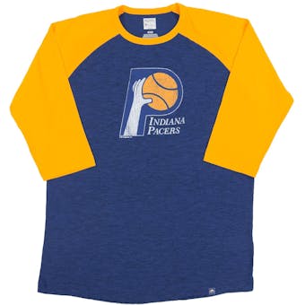 Indiana Pacers Majestic Blue Don't Judge 3/4 Sleeve Dual Blend Tee Shirt (Adult XL)