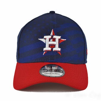 Houston Astros New Era Navy 39Thirty Stars & Stripes Flex Fit Hat (Adult L/XL)