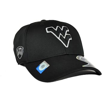 West Virginia Mountaineers Top Of The World Ultrasonic Black One Fit Flex Hat (Adult One Size)
