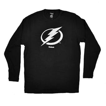 Tampa Bay Lightning Reebok Black Long Sleeve Thermal Shirt (Adult M)