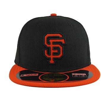 San Francisco Giants New Era Diamond Era 59Fifty Fitted Black & Orange Hat (7 5/8)