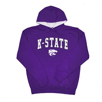 Kansas State Wildcats Colosseum Purple Zone Pullover Fleece Hoodie (Adult L)