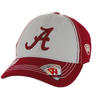 Alabama Crimson Tide Top Of The World Haymaker Two Tone Maroon & Grey One Fit Flex Hat (Youth One Size)