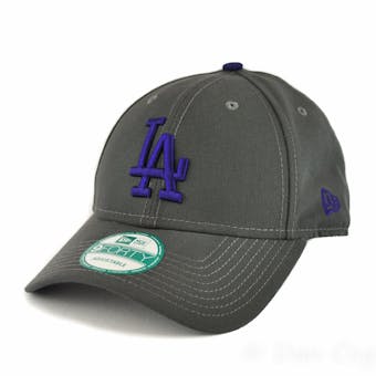 Los Angeles Dodgers New Era 9Forty Gray League Pop Adjustable Hat (Adult One Size)