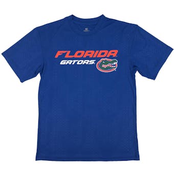 Florida Gators Colosseum Blue Gridlock Performance Short Sleeve Tee Shirt