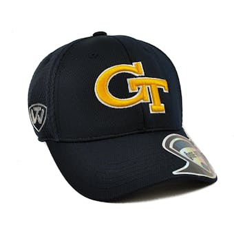 Georgia Tech Yellow Jackets Top Of The World Resurge Navy One Fit Flex Hat (Adult One Size)