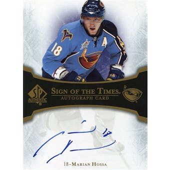2007/08 Upper Deck SP Authentic Sign of the Times #STMH Marian Hossa Autograph