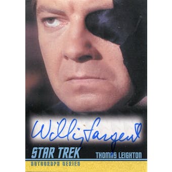 2009 Star Trek The Original Series Autographs #A216 William Sargent