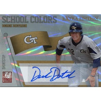 2010 Donruss Elite Extra Edition School Colors Autographs #20 Derek Dietrich /199