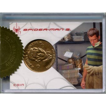 2007 Rittenhouse Spider-Man 3 Memorabilia Prop Relic Card Coin 461/600
