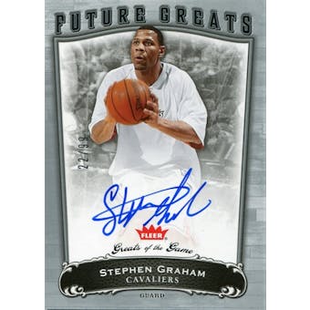 2005/06 Greats of the Game #149 Stephen Graham Autograph Rookie /99