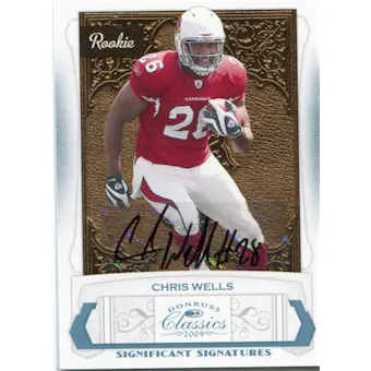 2009 Donruss Classics Significant Signatures Platinum #171 Chris Wells /25
