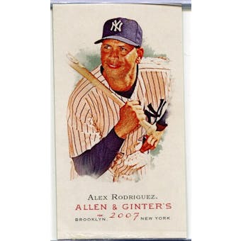2007 Topps Allen and Ginter Mini Rip Card Ext #351 Alex Rodriguez SP