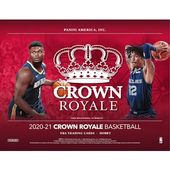 2020/21 Panini Crown Royale Basketball Hobby 8-Box- DACW Live 30 Spot Random Team Break #1