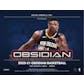 2020/21 Panini Obsidian Basketball Hobby 12-Box Case