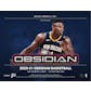2020/21 Panini Obsidian Basketball 1st Off The Line FOTL Hobby 12-Box Case
