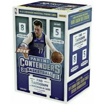 2020/21 Panini Contenders Basketball 5-Pack Blaster Box (Lot of 6)