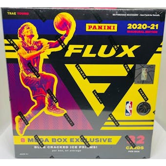 2020/21 Panini Flux Basketball Mega Box (Blue Cracked Ice Prizms!)