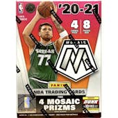 2020/21 Panini Mosaic Basketball 8-Pack Blaster Box (Orange Fluorescent Prizms!)