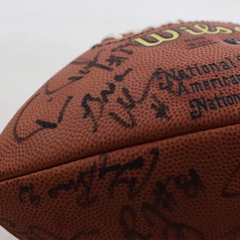 2000 NFL Draft Autographed Football with 29 Signatures PSA/DNA Shaun Alexander-Brian Urlacher