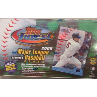 2000 Topps Finest Series 1 Baseball Jumbo Box
