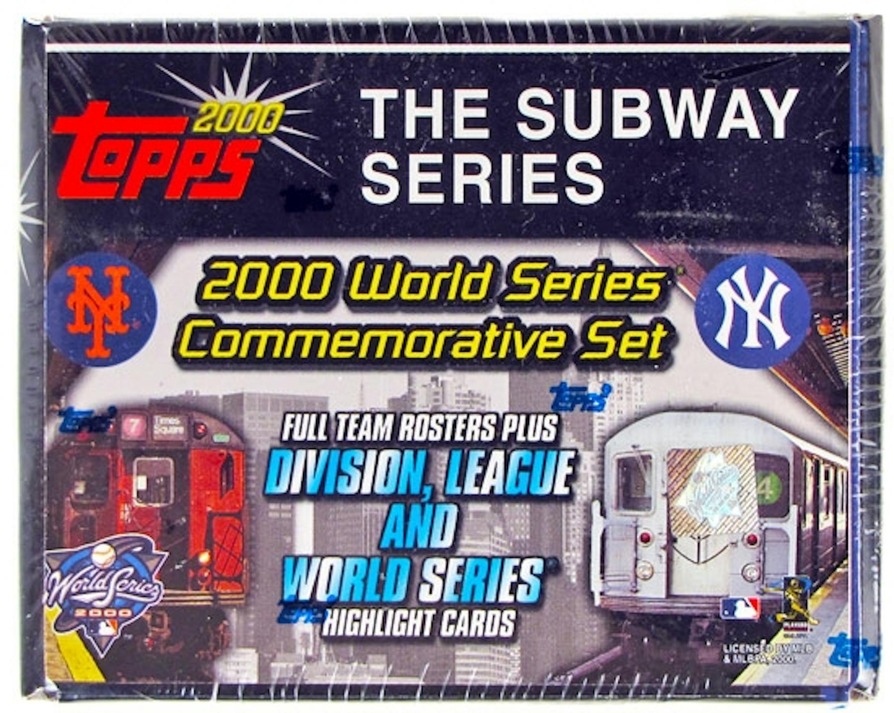 2000 Topps Baseball Subway Series Factory Set (box) (Yankees/Mets) - Rare!
