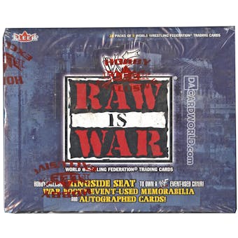 2001 Fleer WWE / WWF Raw Is War Wrestling Hobby Box - RARE!