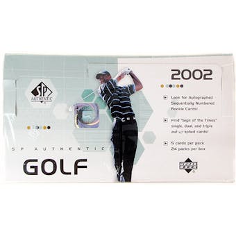 2002 Upper Deck SP Authentic Golf Hobby Box