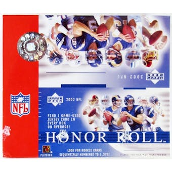 2002 Upper Deck Honor Roll Football Retail Box