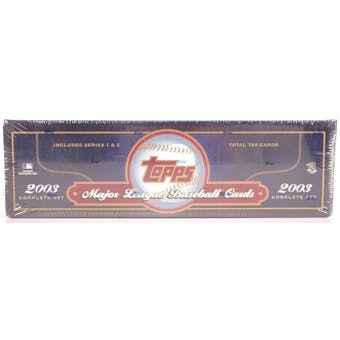 2003 Topps Baseball Retail Factory Set (Box) (Blue) (Reed Buy)