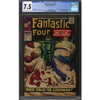Fantastic Four #61 CGC 7.5 (OW-W) *2004249006*