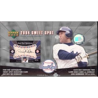2004 Upper Deck Sweet Spot Baseball Hobby Box