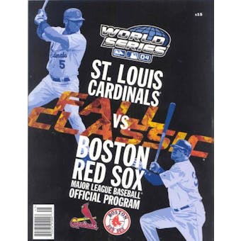 World Series Baseball 2004 Program (Boston Red Sox vs. St. Louis Cardinals)