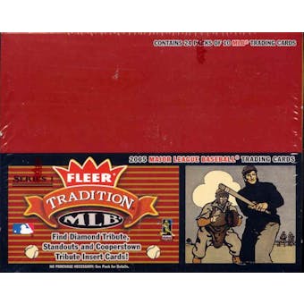 2005 Fleer Tradition Baseball 24 Pack Retail Box