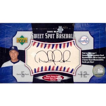 2005 Upper Deck Sweet Spot Baseball Hobby Box