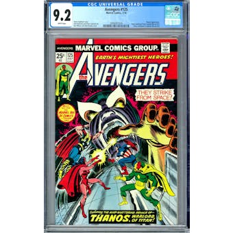Avengers #125 CGC 9.2 (W) *2006001024*