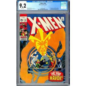 X-Men #58 CGC 9.2 (W) *2006004008*
