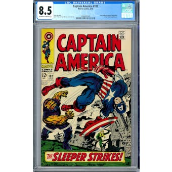 Captain America #102 CGC 8.5 (OW-W) *2006087005*