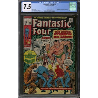 Fantastic Four #102 CGC 7.5 (OW-W) *2006442013*